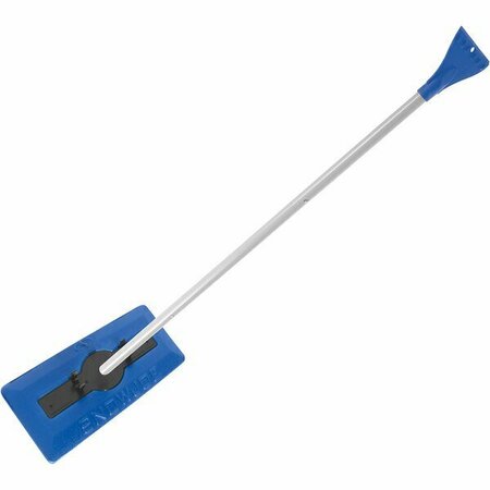 SNOW JOE SJBLZD 18'' 2-in-1 Telescoping Snow Broom / Ice Scraper with No-Scratch Foam Head 200SJBLZD